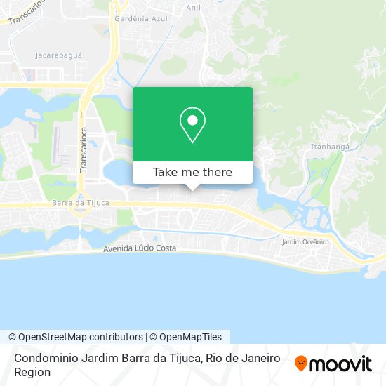 Mapa Condominio Jardim Barra da Tijuca