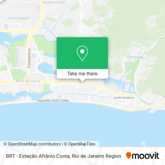 BRT - Estação Afrânio Costa map