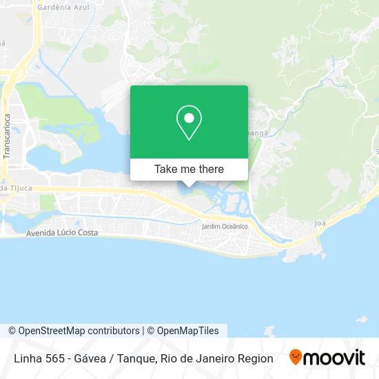 Linha 565 - Gávea / Tanque map