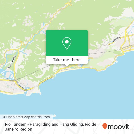 Mapa Rio Tandem - Paragliding and Hang Gliding