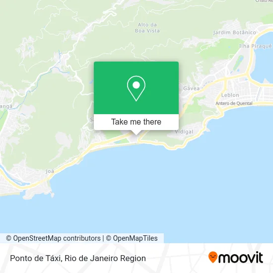 Ponto de Táxi map