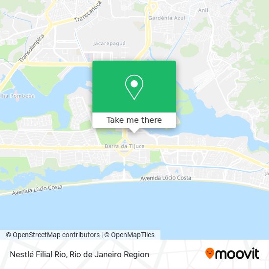 Nestlé Filial Rio map