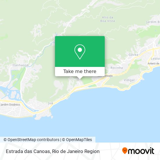 Estrada das Canoas map