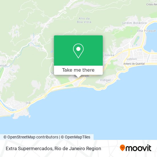 Extra Supermercados map