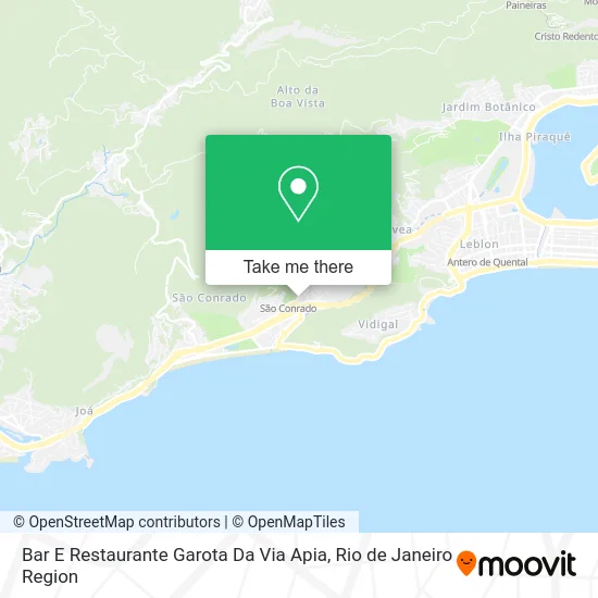 Bar E Restaurante Garota Da Via Apia map