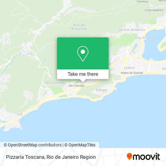 Mapa Pizzaria Toscana