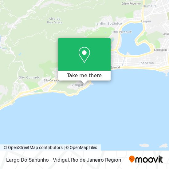 Largo Do Santinho - Vidigal map