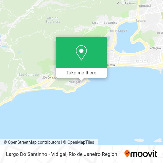 Largo Do Santinho - Vidigal map