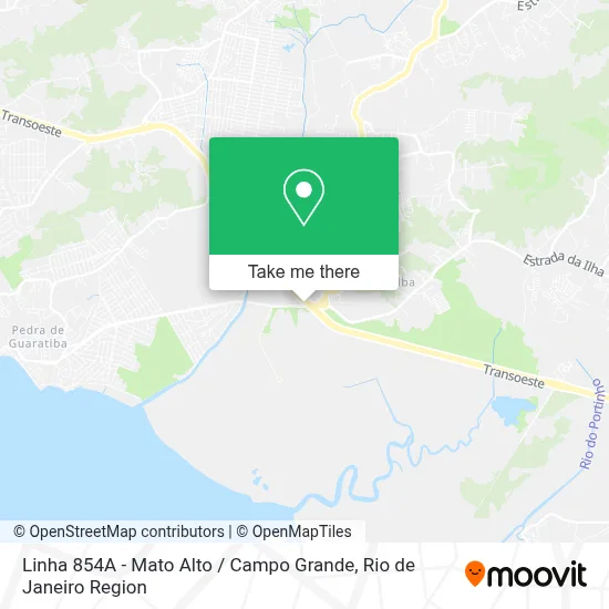 Linha 854A - Mato Alto / Campo Grande map