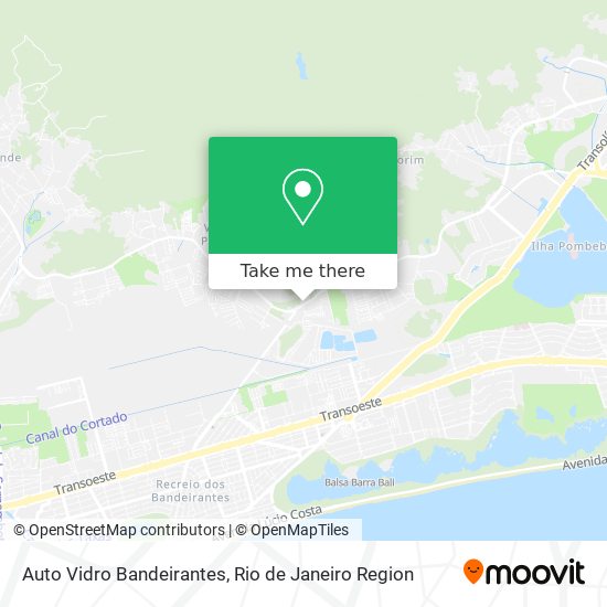 Auto Vidro Bandeirantes map