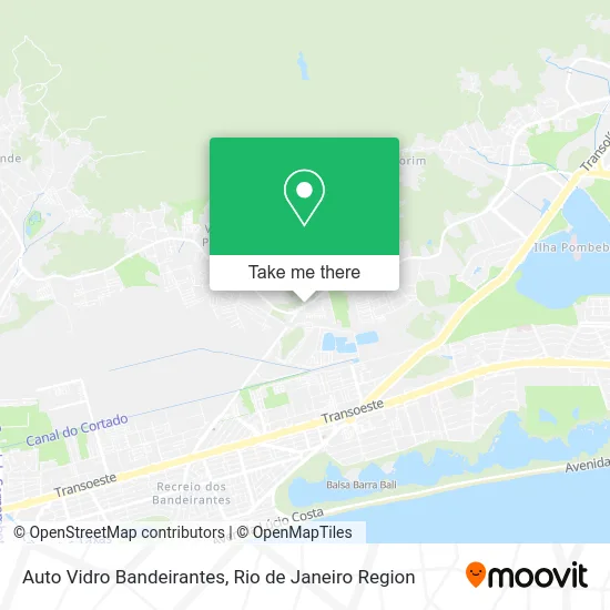 Auto Vidro Bandeirantes map