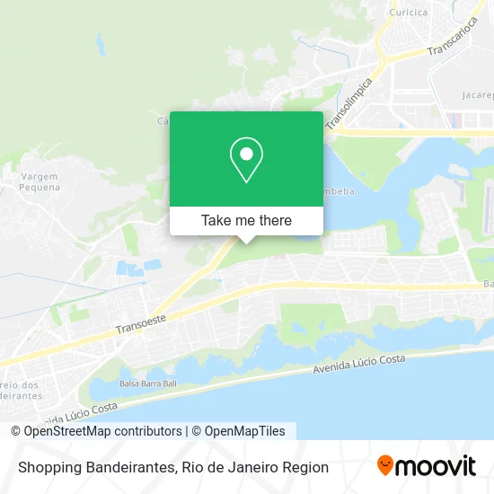 Shopping Bandeirantes map