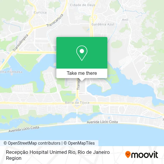 Recepção Hospital Unimed Rio map