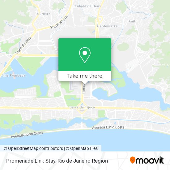 Promenade Link Stay map