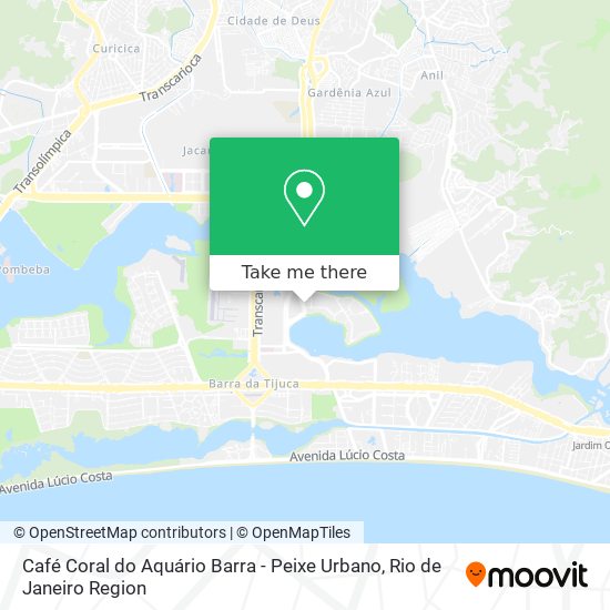 Café Coral do Aquário Barra - Peixe Urbano map