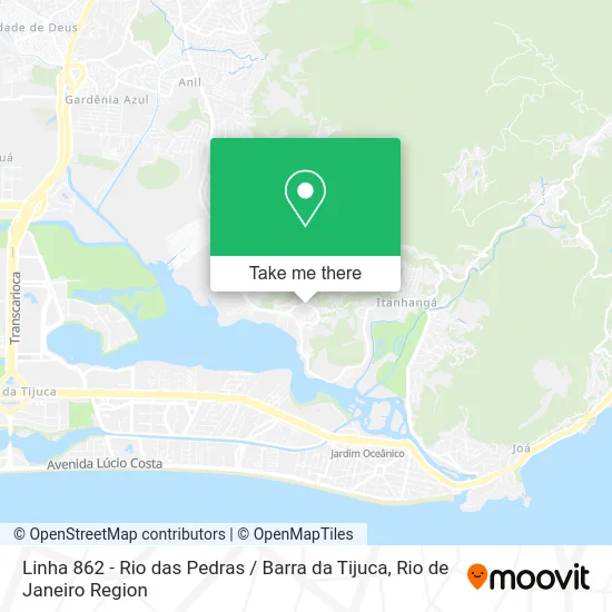 Linha 862 - Rio das Pedras / Barra da Tijuca map