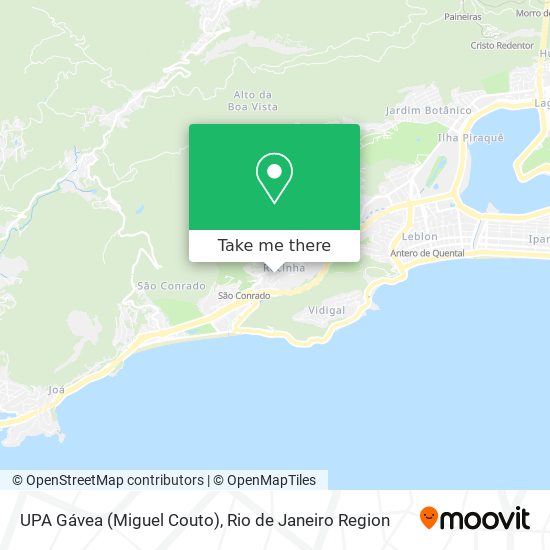 Mapa UPA Gávea (Miguel Couto)