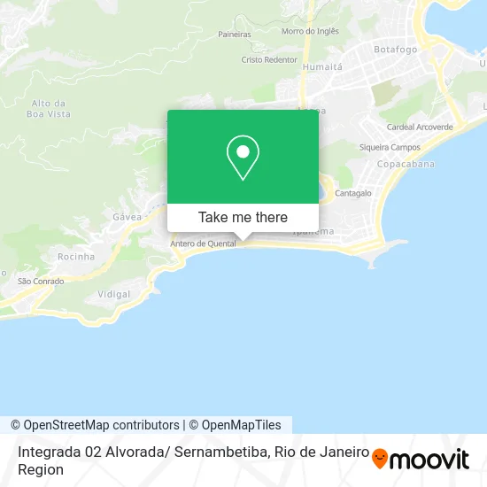 Integrada 02 Alvorada/ Sernambetiba map