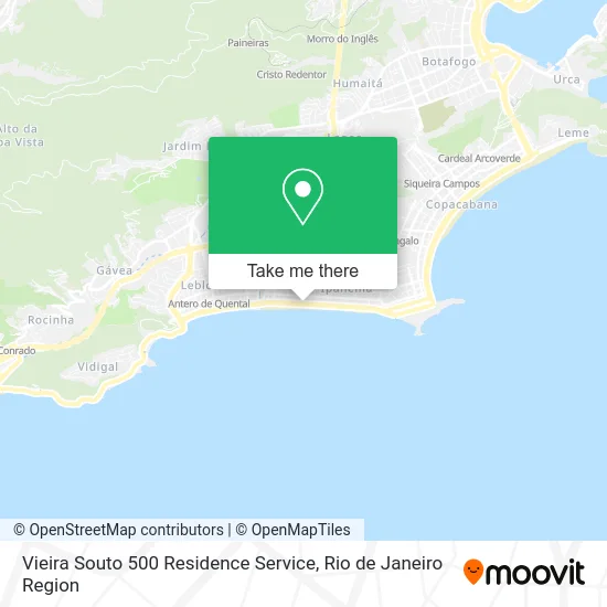 Vieira Souto 500 Residence Service map