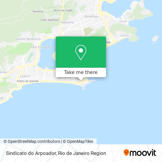 Sindicato do Arpoador map