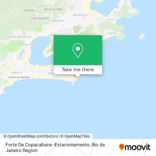 Mapa Forte De Copacabana -Estacionamento