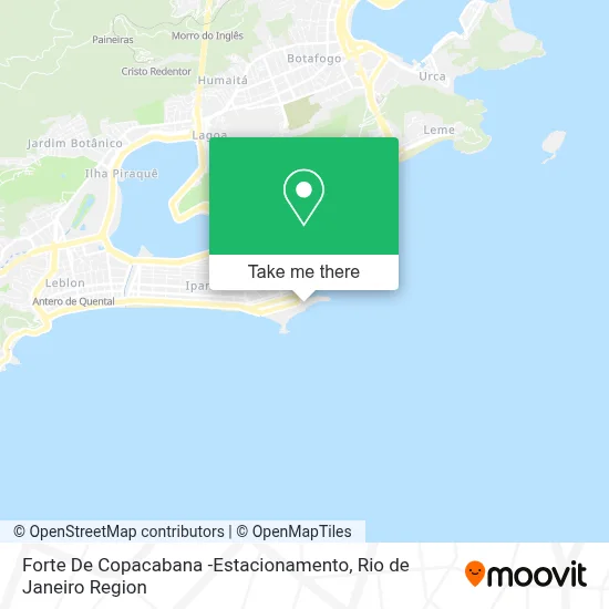 Forte De Copacabana -Estacionamento map