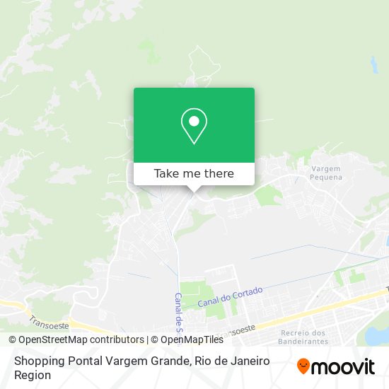 Shopping Pontal Vargem Grande map