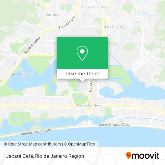 Jacaré Café map