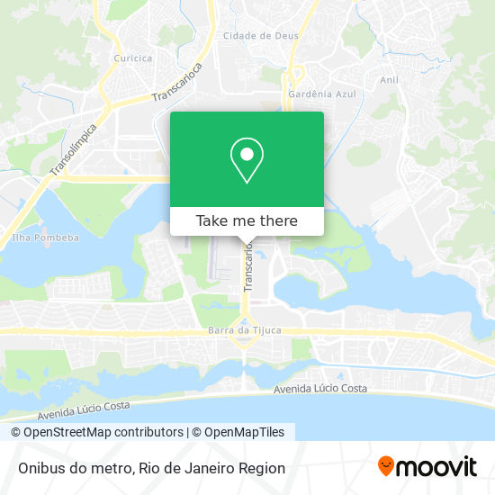 Mapa Onibus do metro