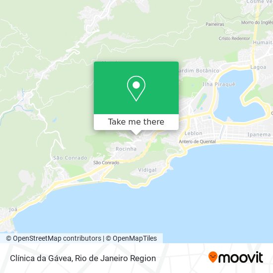 Clínica da Gávea map