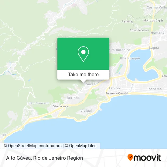 Alto Gávea map
