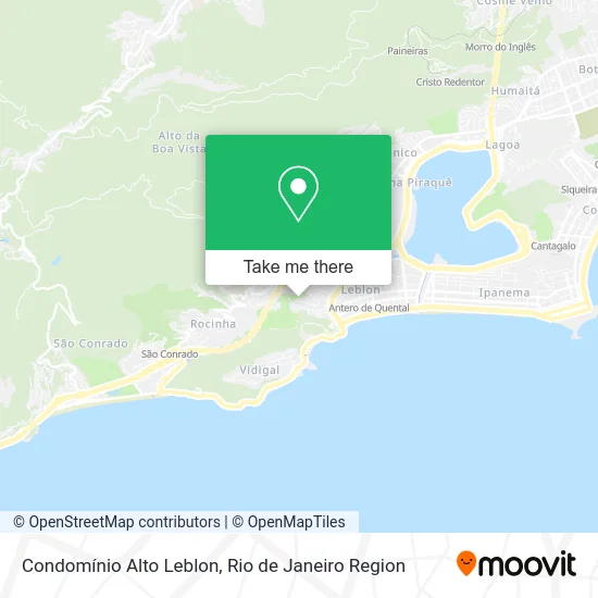 Condomínio Alto Leblon map
