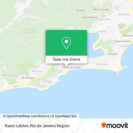 Baixo Leblon map