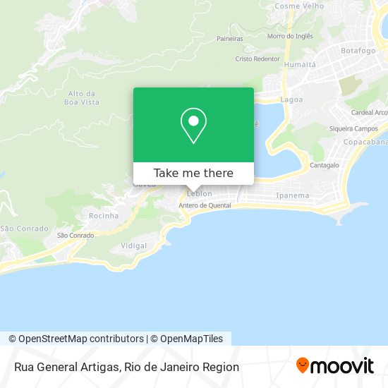 Rua General Artigas map