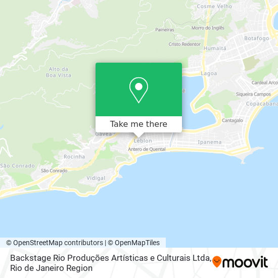 Backstage Rio Produções Artísticas e Culturais Ltda map