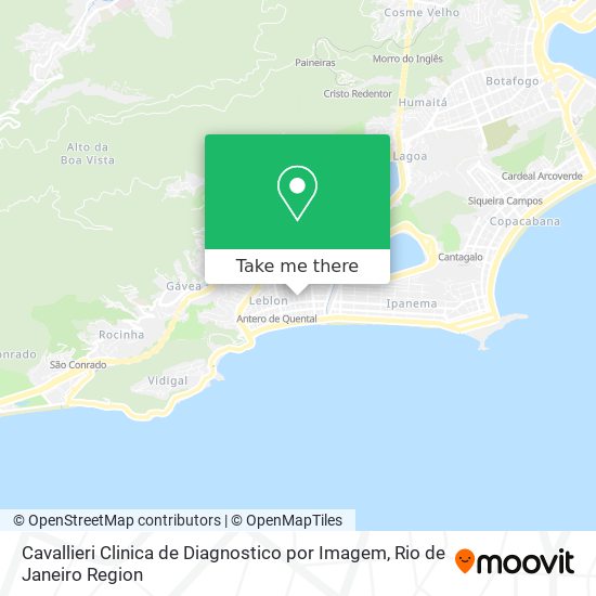 Mapa Cavallieri Clinica de Diagnostico por Imagem