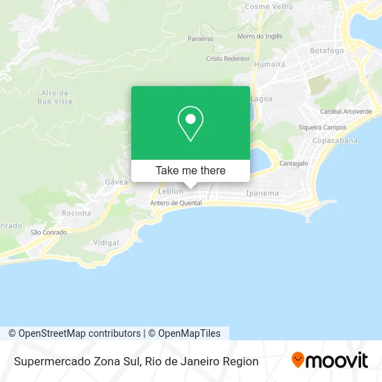 Supermercado Zona Sul map