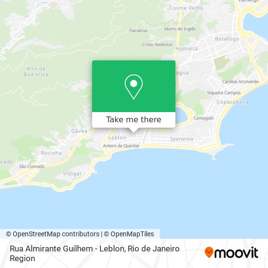 Rua Almirante Guilhem - Leblon map
