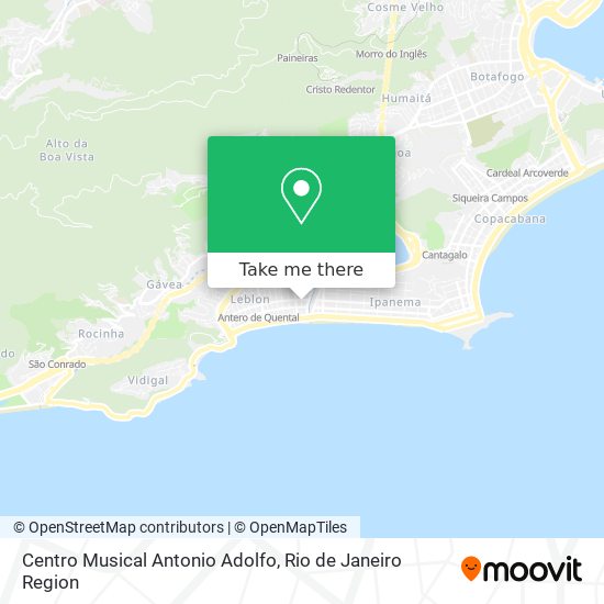 Mapa Centro Musical Antonio Adolfo