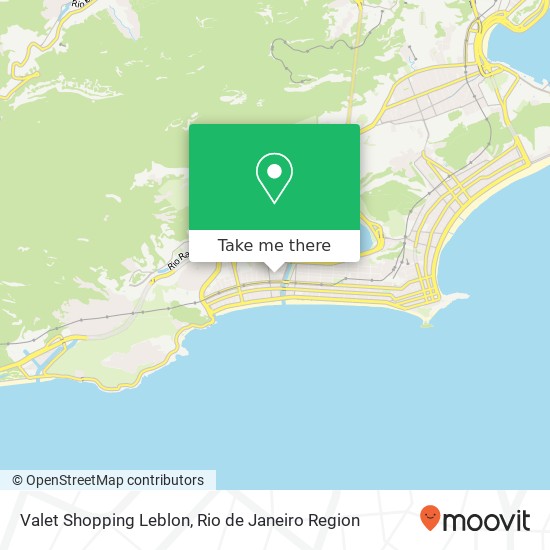 Mapa Valet Shopping Leblon