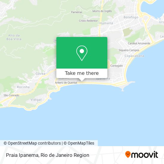 Praia Ipanema map