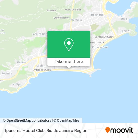Ipanema Hostel Club map