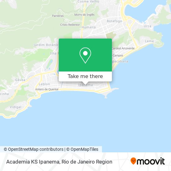 Mapa Academia KS Ipanema