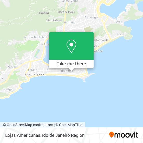 Lojas Americanas map