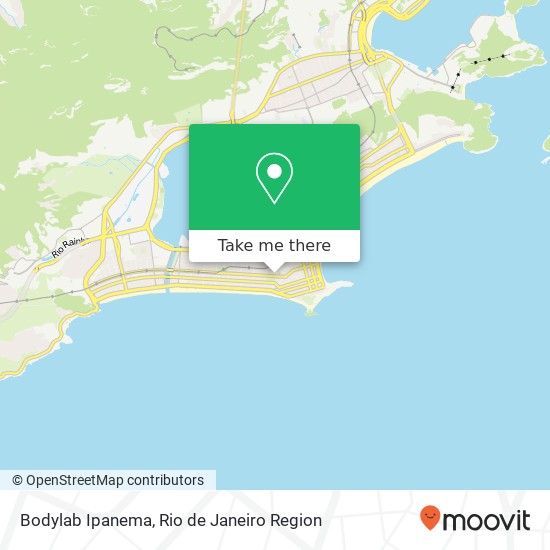 Bodylab Ipanema map