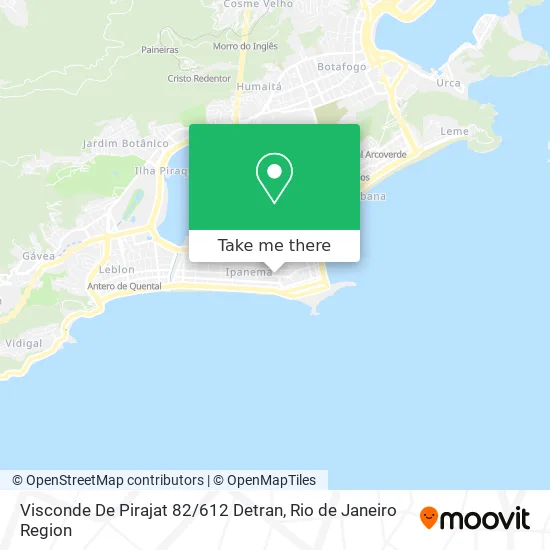 Visconde De Pirajat 82 / 612 Detran map