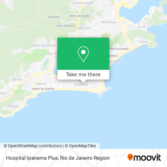 Mapa Hospital Ipanema Plus