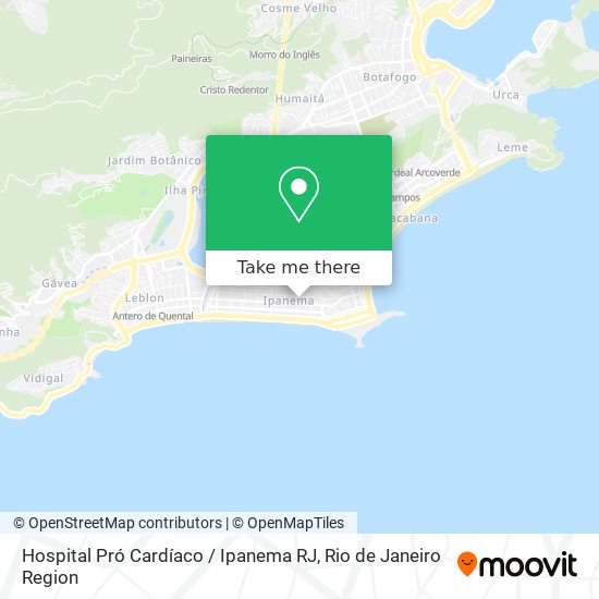 Hospital Pró Cardíaco / Ipanema RJ map