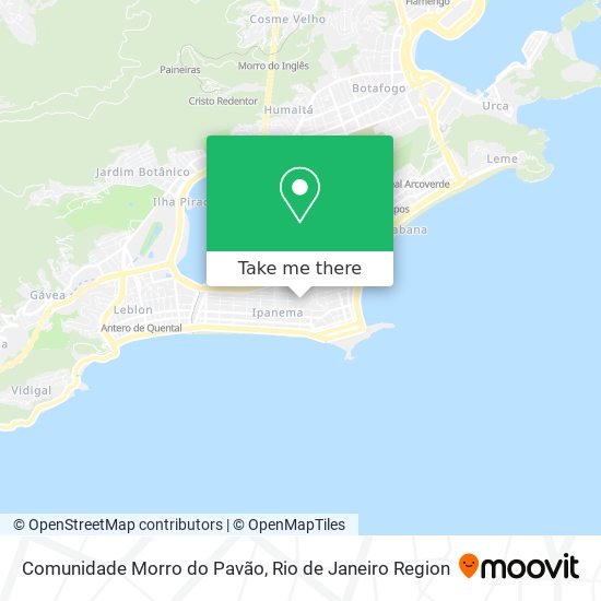 Mapa Comunidade Morro do Pavão