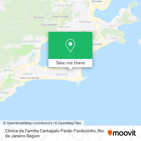 Mapa Clínica da Família Cantagalo Pavão Pavãozinho